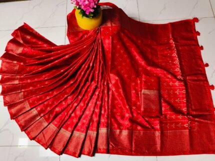 সফ্ট সিল্ক কাতান শাড়ী