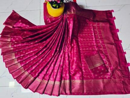 সফ্ট সিল্ক কাতান শাড়ী