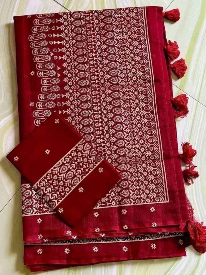 10% DISCOUNT বধুয়া বেনারসি শাড়ি কোড নং - ২৮০ - Image 7