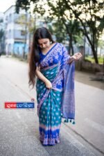 সেমি মসলিন" শাড়ি BUS-১৪৩ - Image 6