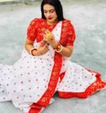 উন্নত মানের হাফ সিল্ক শাড়ি - Image 3