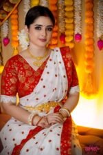 উন্নত মানের হাফ সিল্ক শাড়ি - Image 8