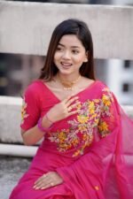 সেমি মসলিন এমব্রয়ডারি শাড়ি - Image 10