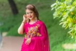 সেমি মসলিন এমব্রয়ডারি শাড়ি - Image 2