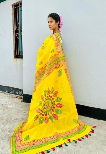 🌼হাফ সিল্ক শাড়ি
