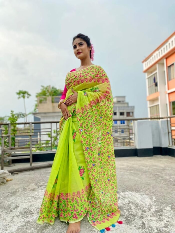 🌼হাফ সিল্ক শাড়ি - Image 1
