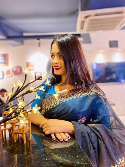 🌼হাফ সিল্ক শাড়ি