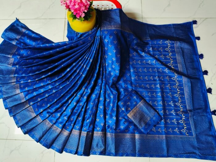 সফ্ট সিল্ক কাতান শাড়ী - Image 1