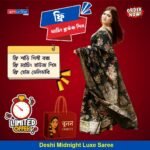 Deshi Midnight Luxe Saree - Image 4
