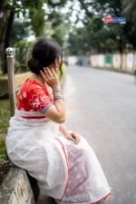 হাফসিল্ক জামদানি শাড়ী কোড নং ২০৫ - Image 4