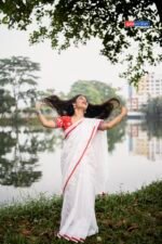 হাফসিল্ক জামদানি শাড়ী কোড নং ২০৫ - Image 3